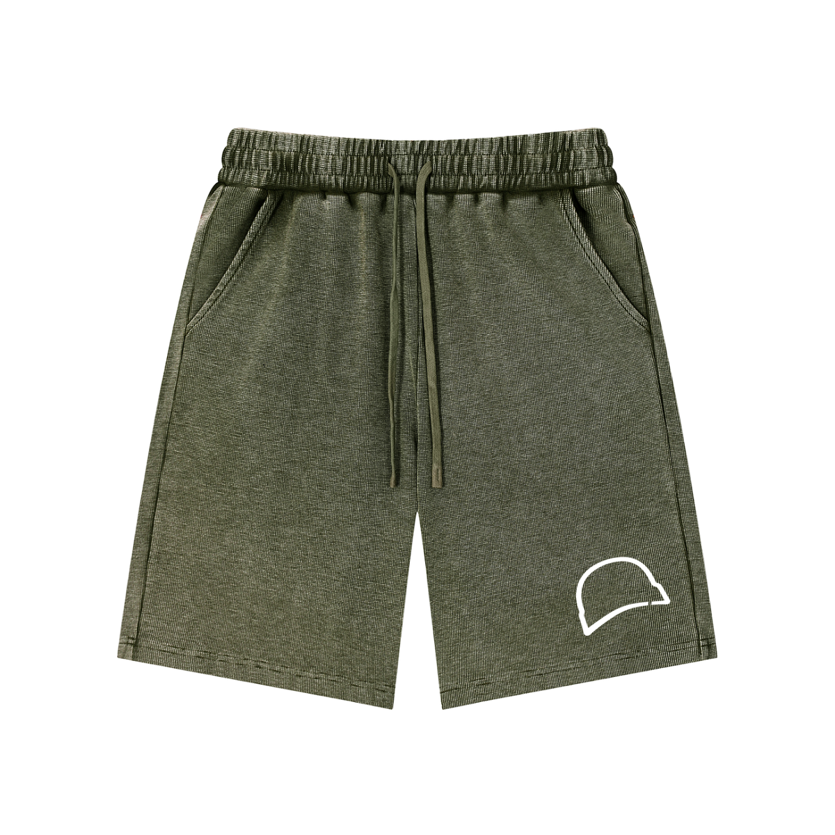 Mineral Wash Waffle Knit Shorts