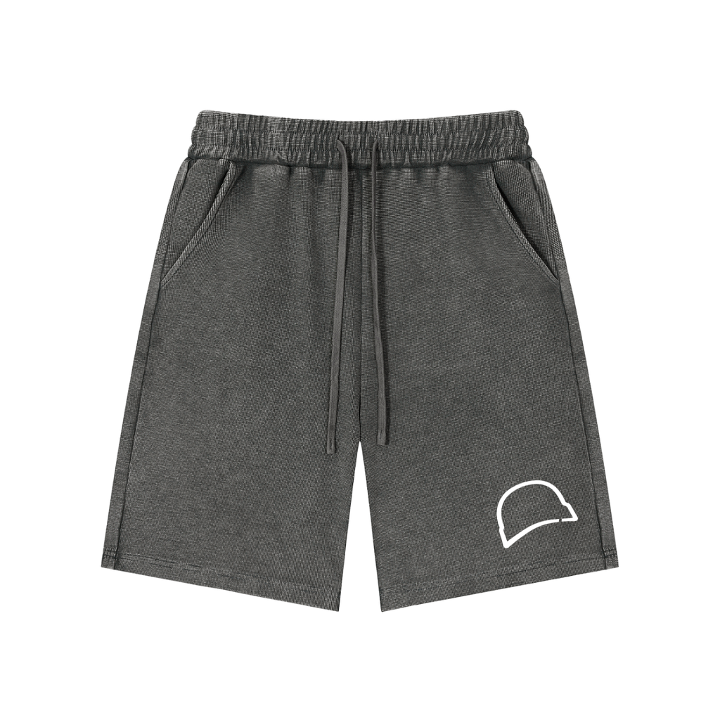 Mineral Wash Waffle Knit Shorts