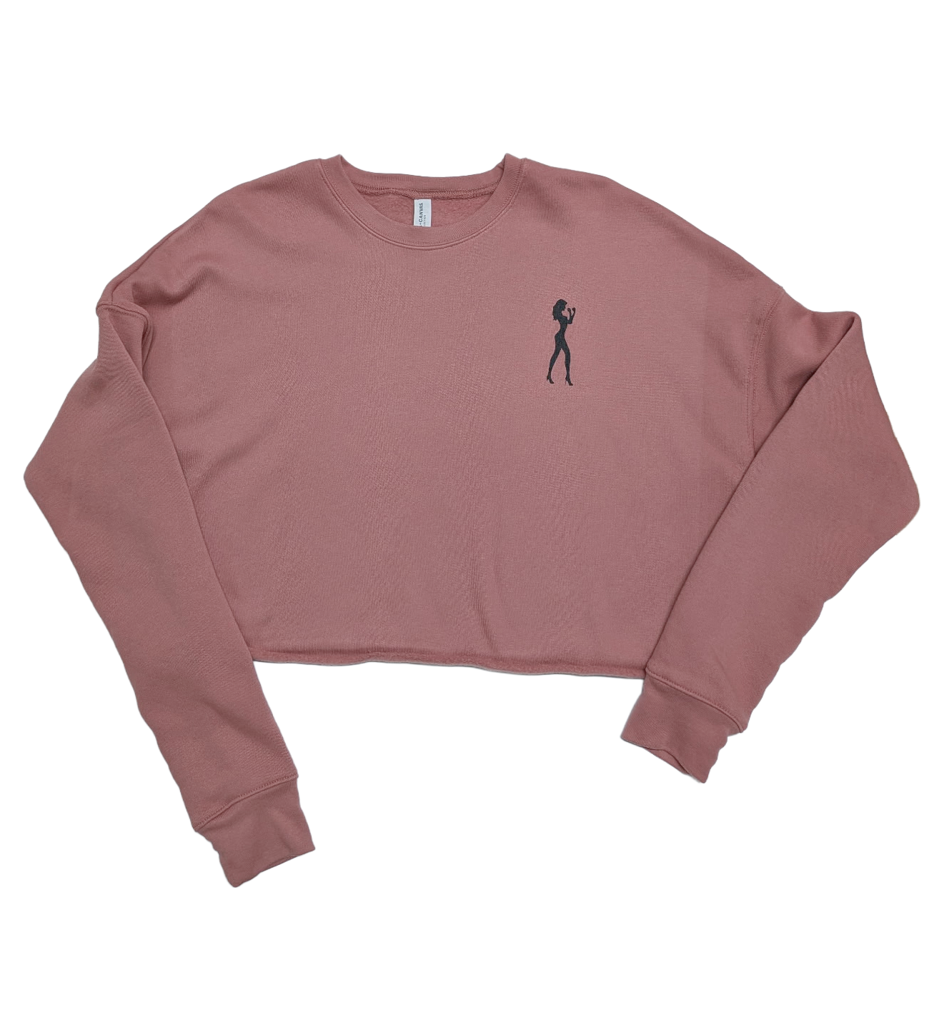 JAB Fitness Cropped Crewneck Sweatshirt - Mauve