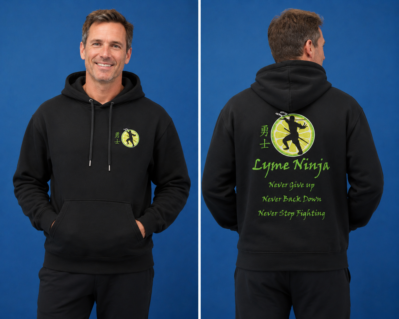 Lyme Ninja Port & Co Hoodie