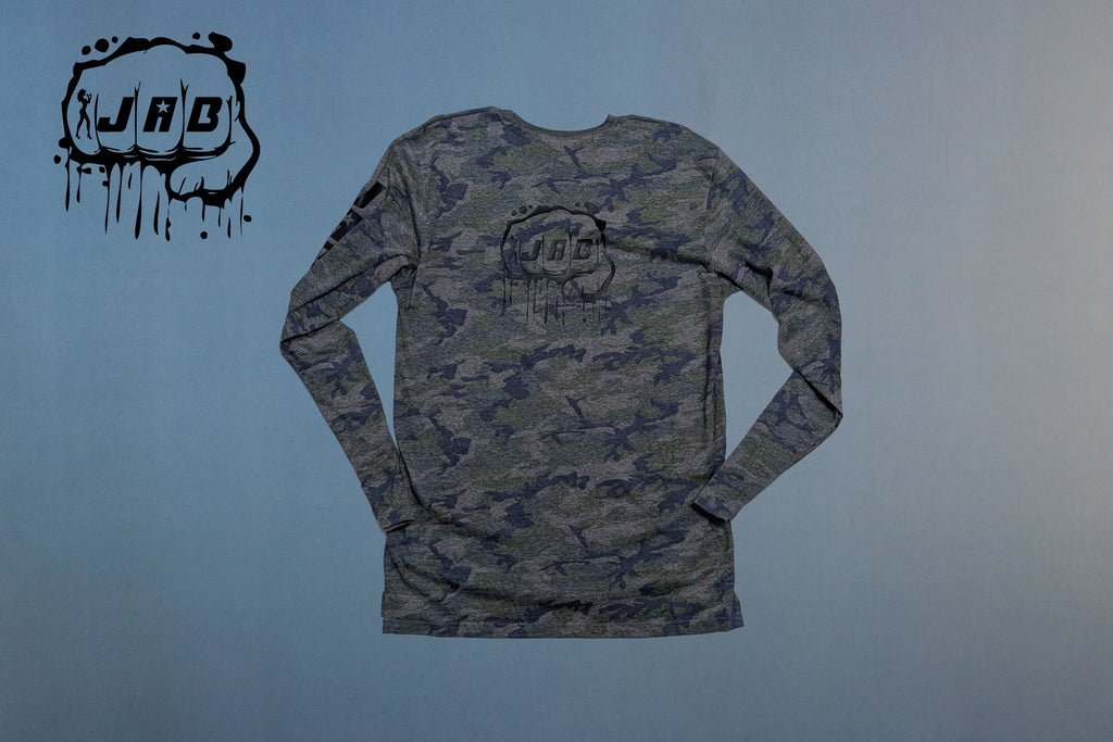Custom JAB Unisex Camo Long Sleeve Jersey