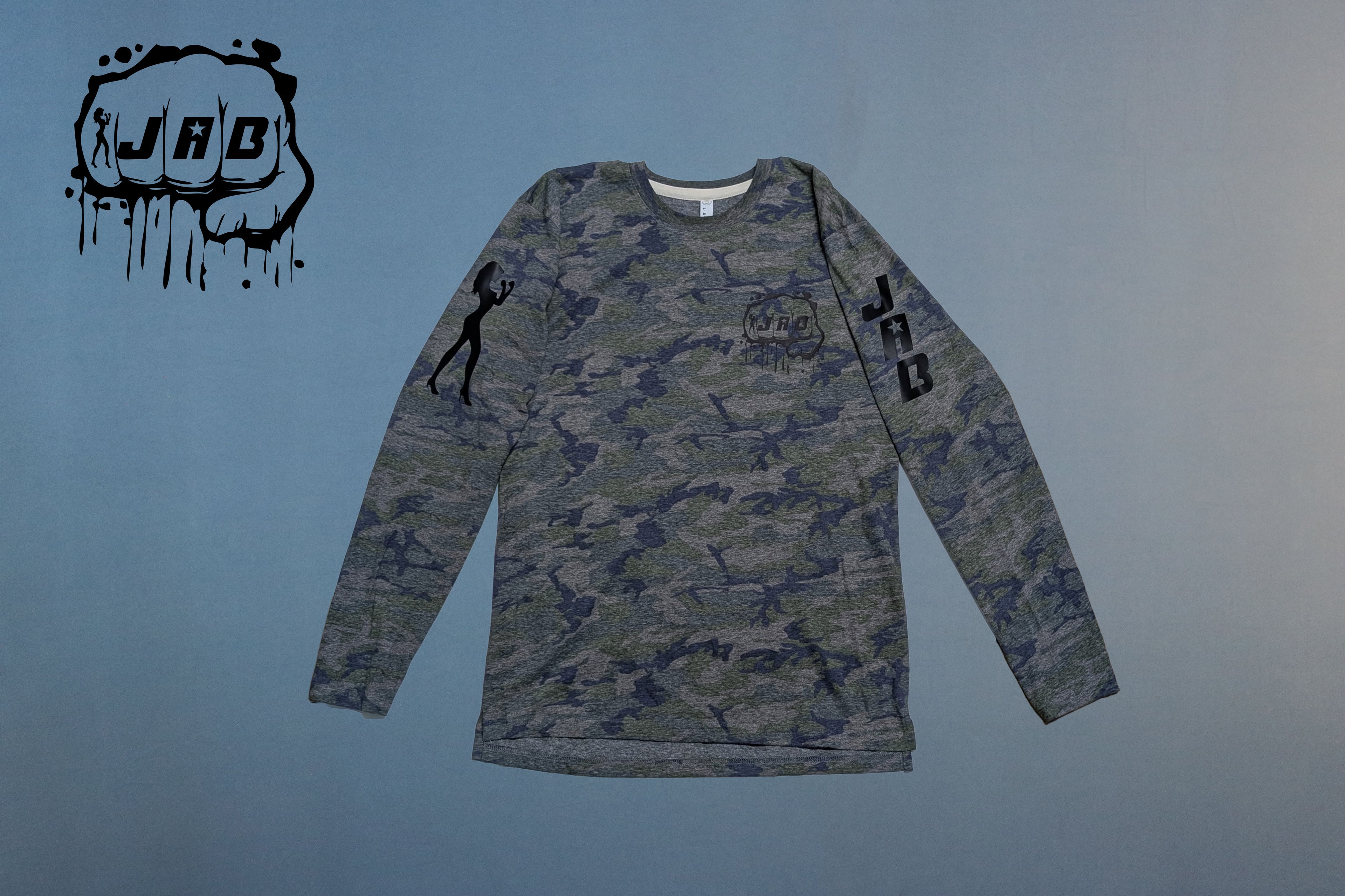 Custom JAB Unisex Camo Long Sleeve Jersey