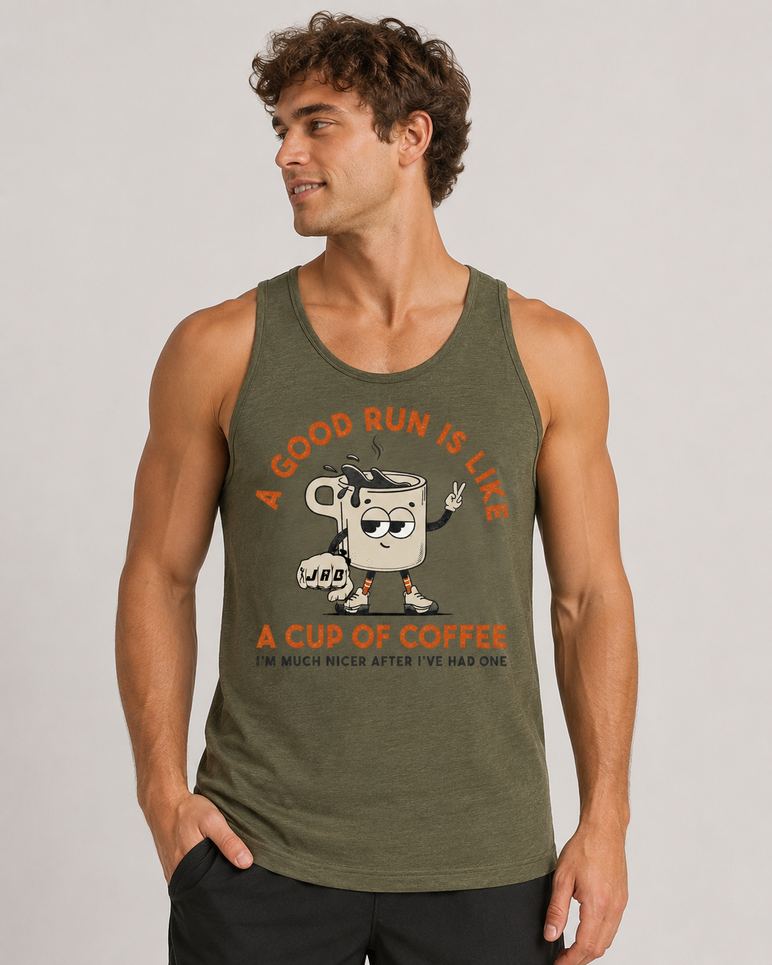 JAB Coffee Run Club Mens Tank