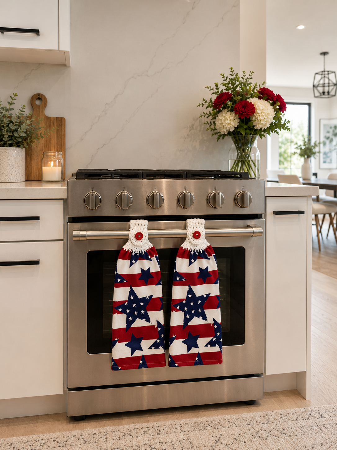 YarnAna's Handmade Kitchen Towels Murica