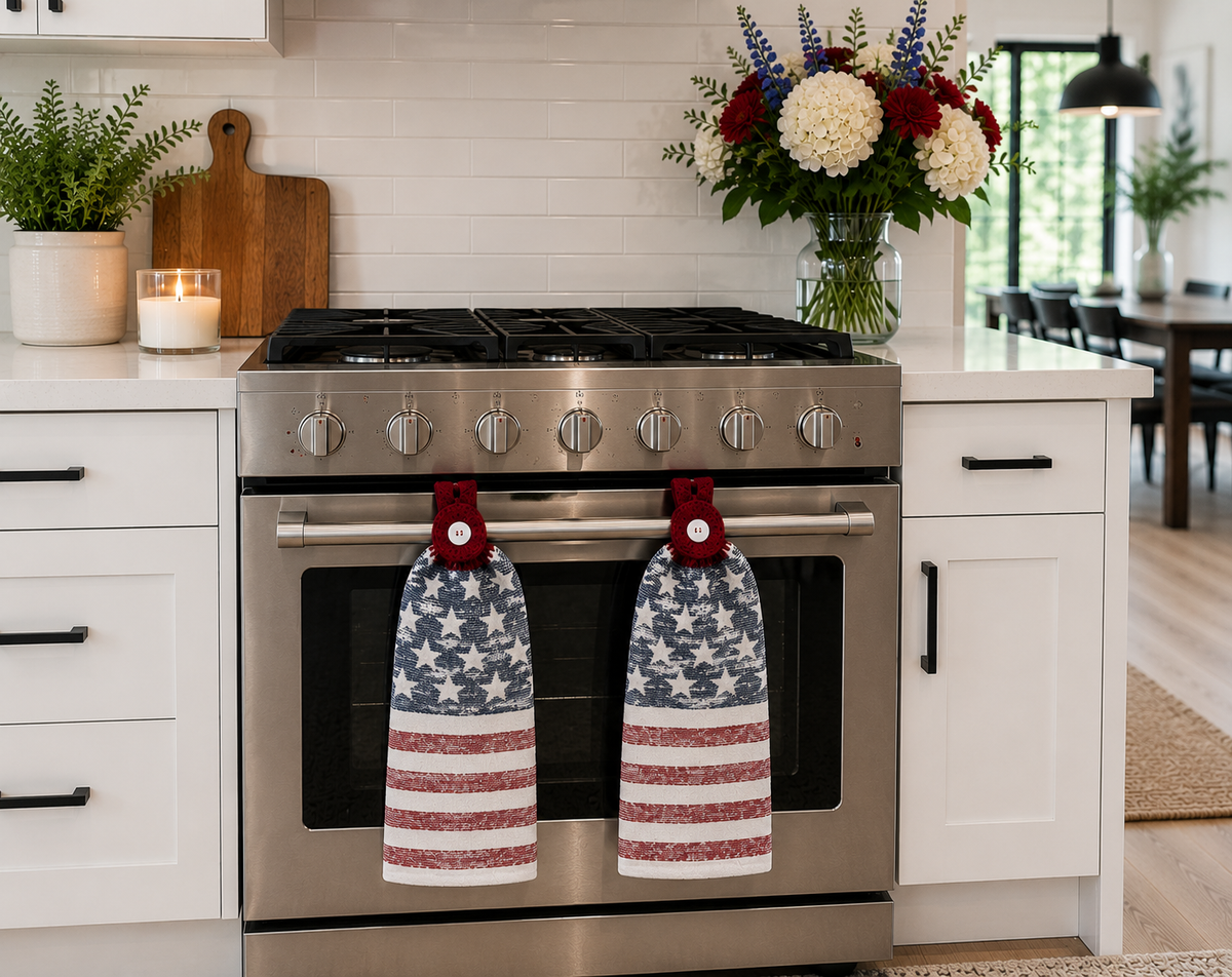 YarnAna's Handmade Kitchen Towels Murica