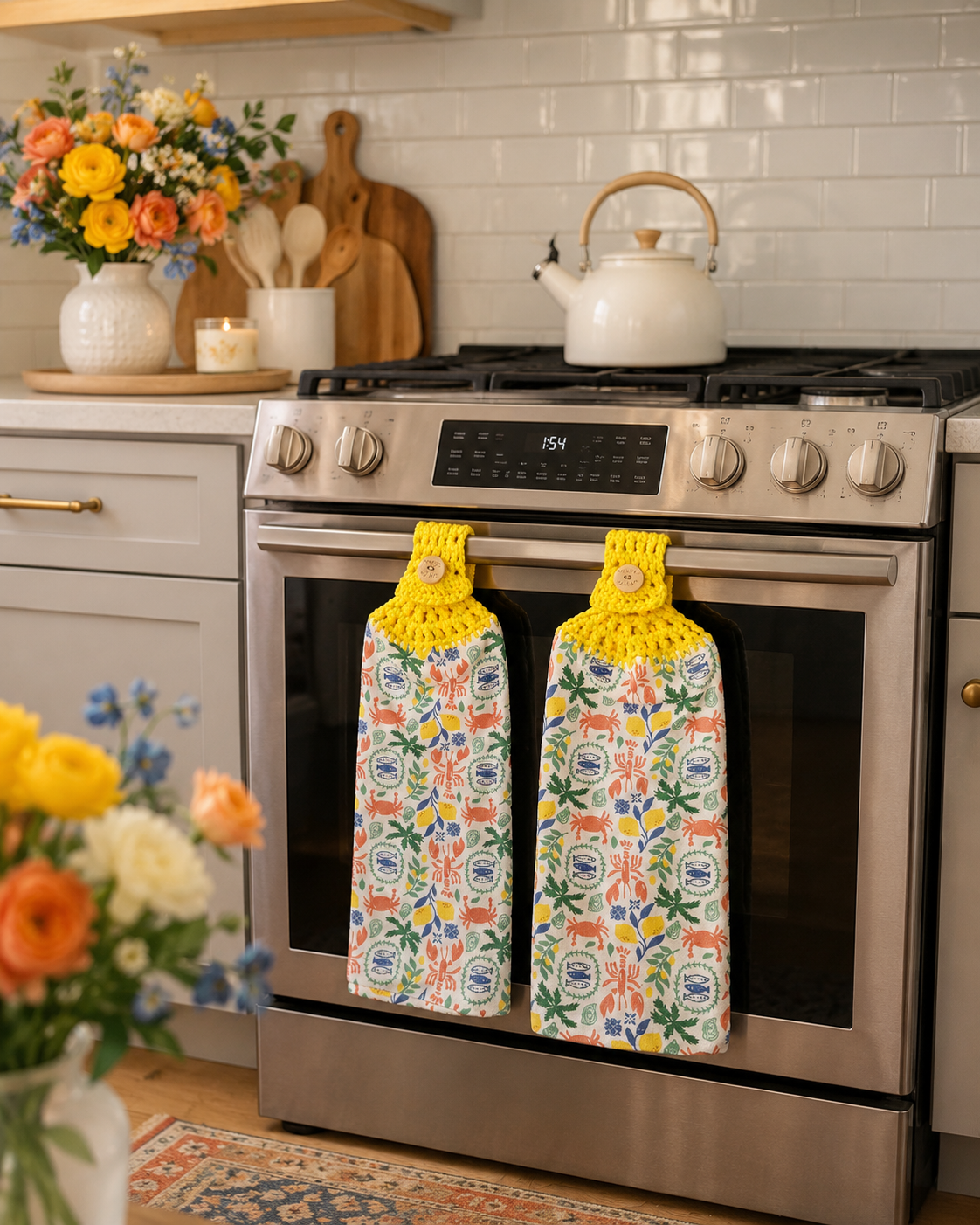 YarnAna's Handmade Kitchen Towels Life Gives You Lemons