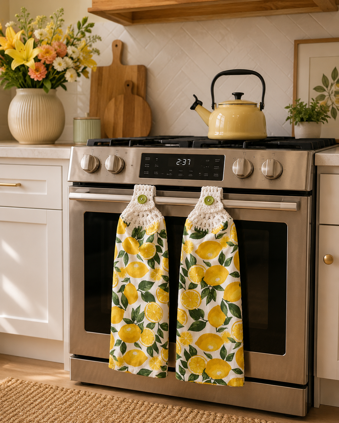 YarnAna's Handmade Kitchen Towels Life Gives You Lemons