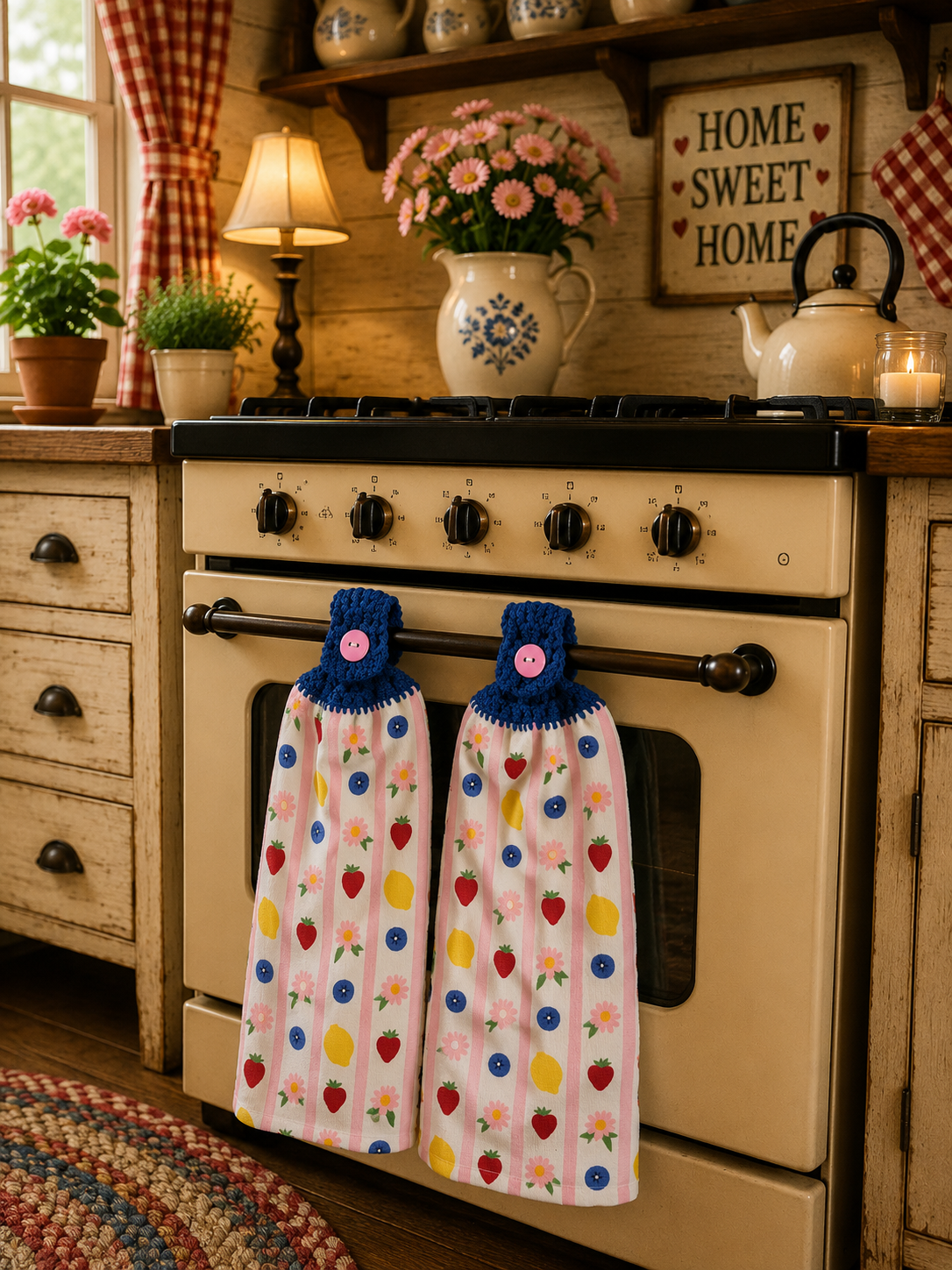 YarnAna's Handmade Kitchen Towels Summer Days
