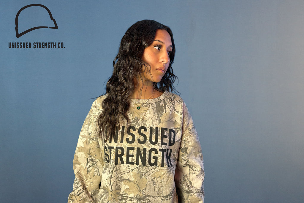 Unissued Strength™ Camo Crewneck