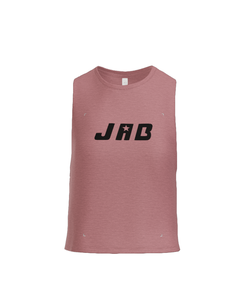 Custom JAB Racerback Cropped Tank, Mauve