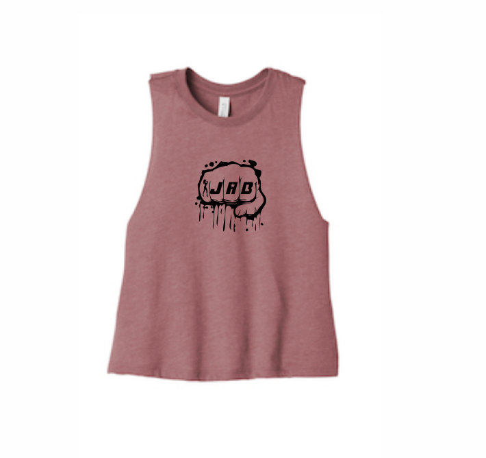 Custom JAB Racerback Cropped Tank, Mauve