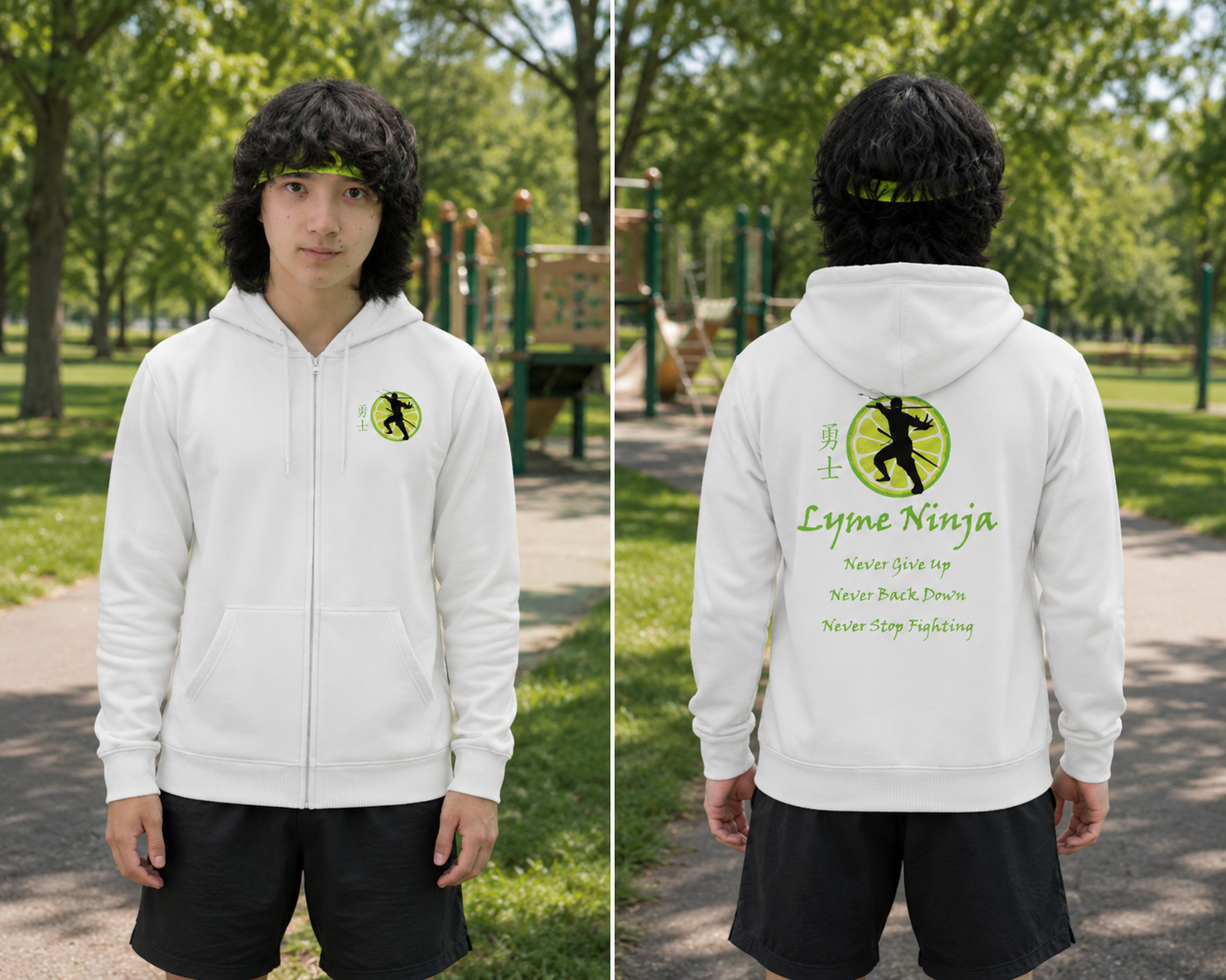 Lyme Ninja Family Zip Up Hoodie