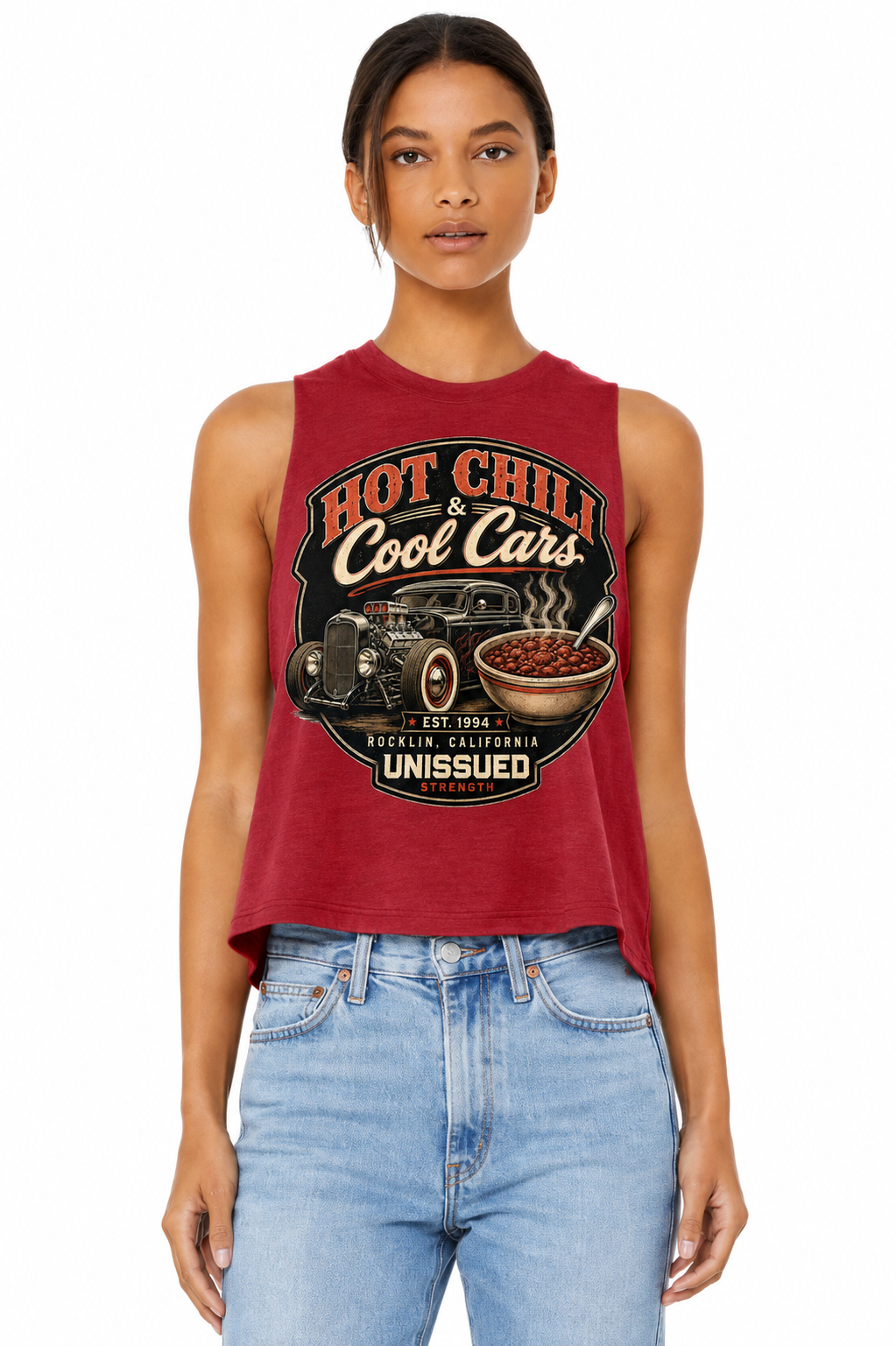 Hot Chili & Cool Cars Racerback Tank