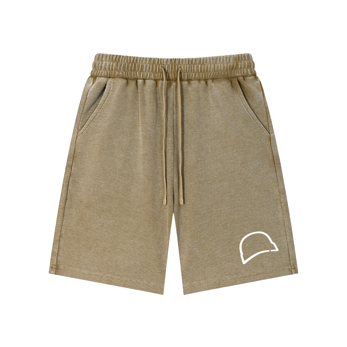 Mineral Wash Waffle Knit Shorts