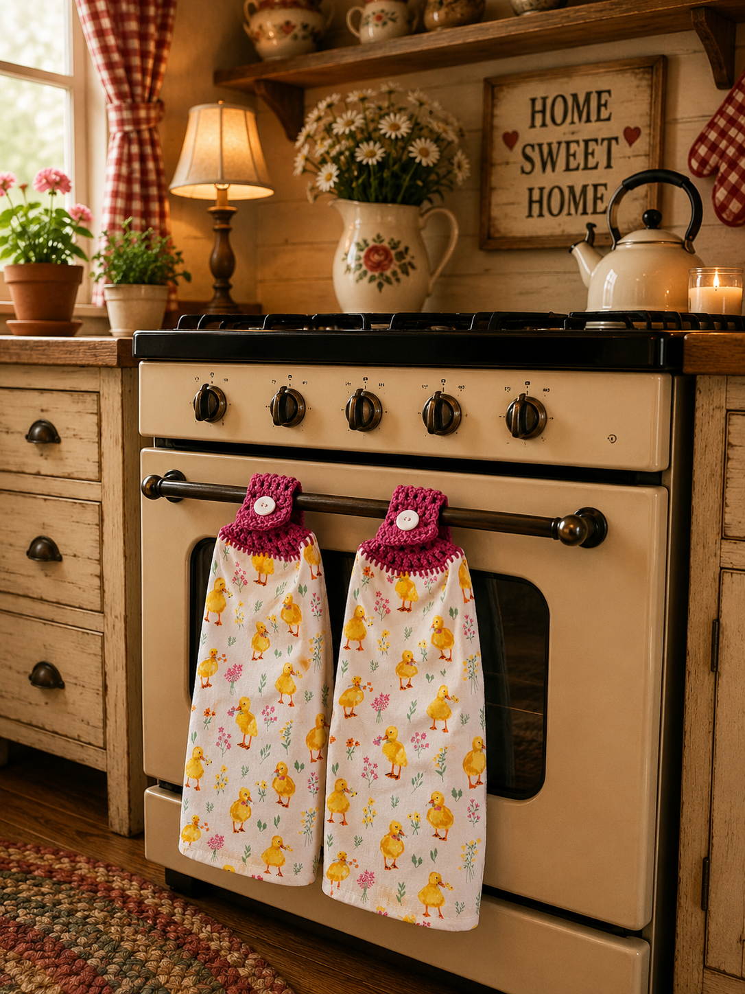 YarnAna's Handmade Kitchen Towels Summer Days