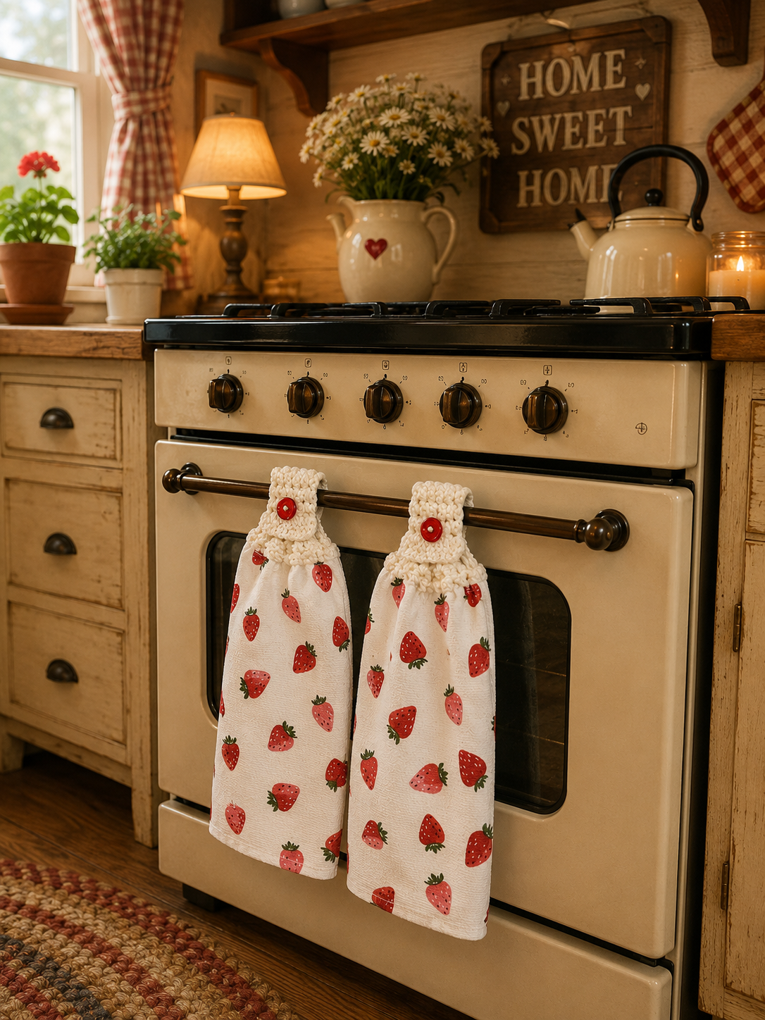 YarnAna's Handmade Kitchen Towels Summer Days