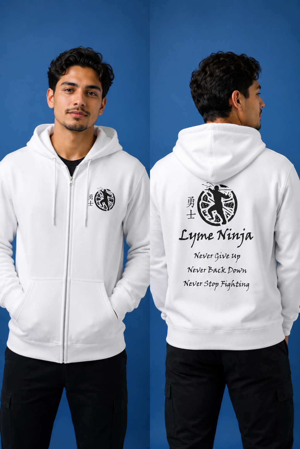 Lyme Ninja Zip Up Hoodie